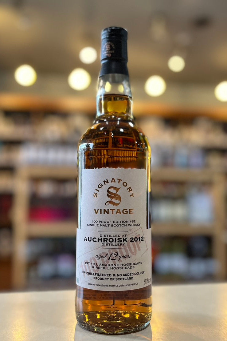 オスロスク2012 12年 シグナトリーヴィンテージ 100プルーフ AUCHROISK 2012 AGED 12 YEARS SIGNATORY VINTAGE 100 PROOF #52