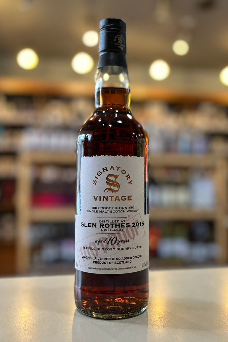 グレンロセス2015 10年 シグナトリーヴィンテージ 100プルーフ GLEN ROTHES 2015 AGED 10 YEARS SIGNATORY VINTAGE 100 PROOF #50