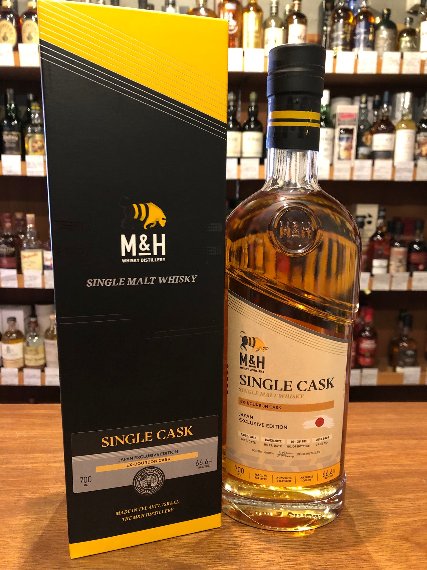 M&H シングルカスク バーボン樽熟成 M&H SINGLE CASK EX-BOURBON - 北海道根本商店