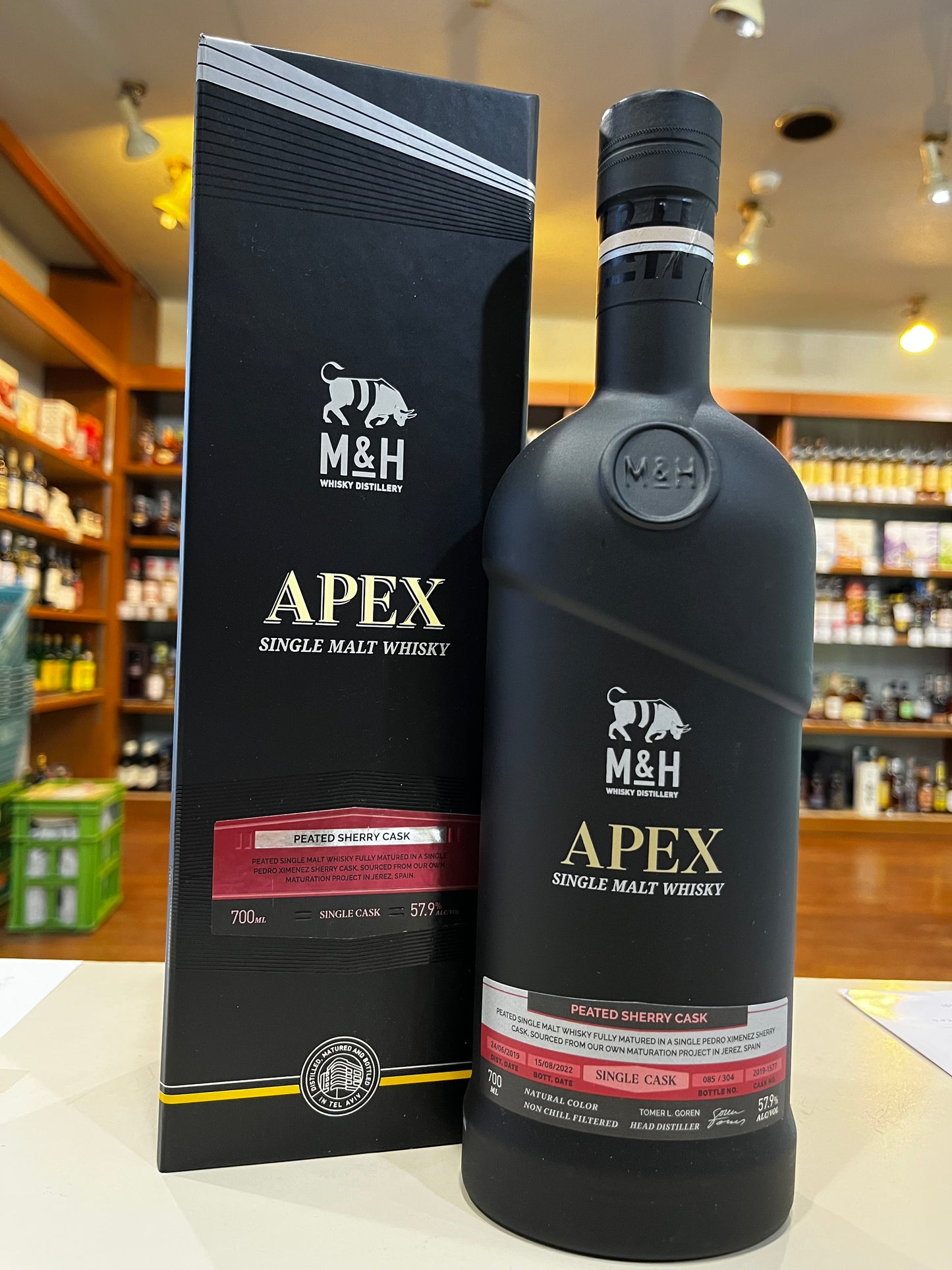 M&H エイパック ピーテッドシェリーカスク M&H APEX PEATED SHERRY CASK
