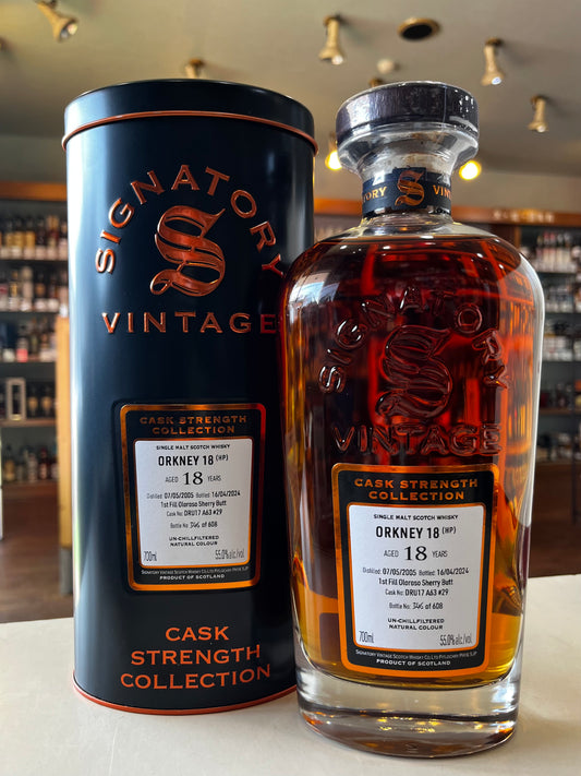 シグナトリー・ヴィンテージ カスクストレングスコレクション(HP) 2005 18年 #DRU17/A63 #29 CS SV 55.0%　SIGNATORY VINTAGE CASK STRENGTH COLLECTION ORKNEY 18(HP)  AGED 18 YEARS