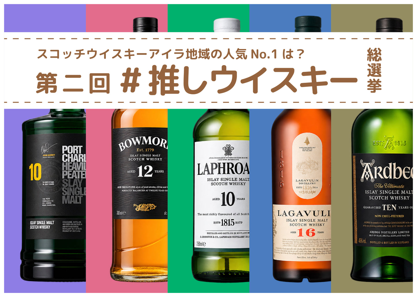 【2026年9月1日発売】第ニ回＃推しウイスキー総選挙　ご自宅でも楽しめる「50ml×5種類飲み比べセット」