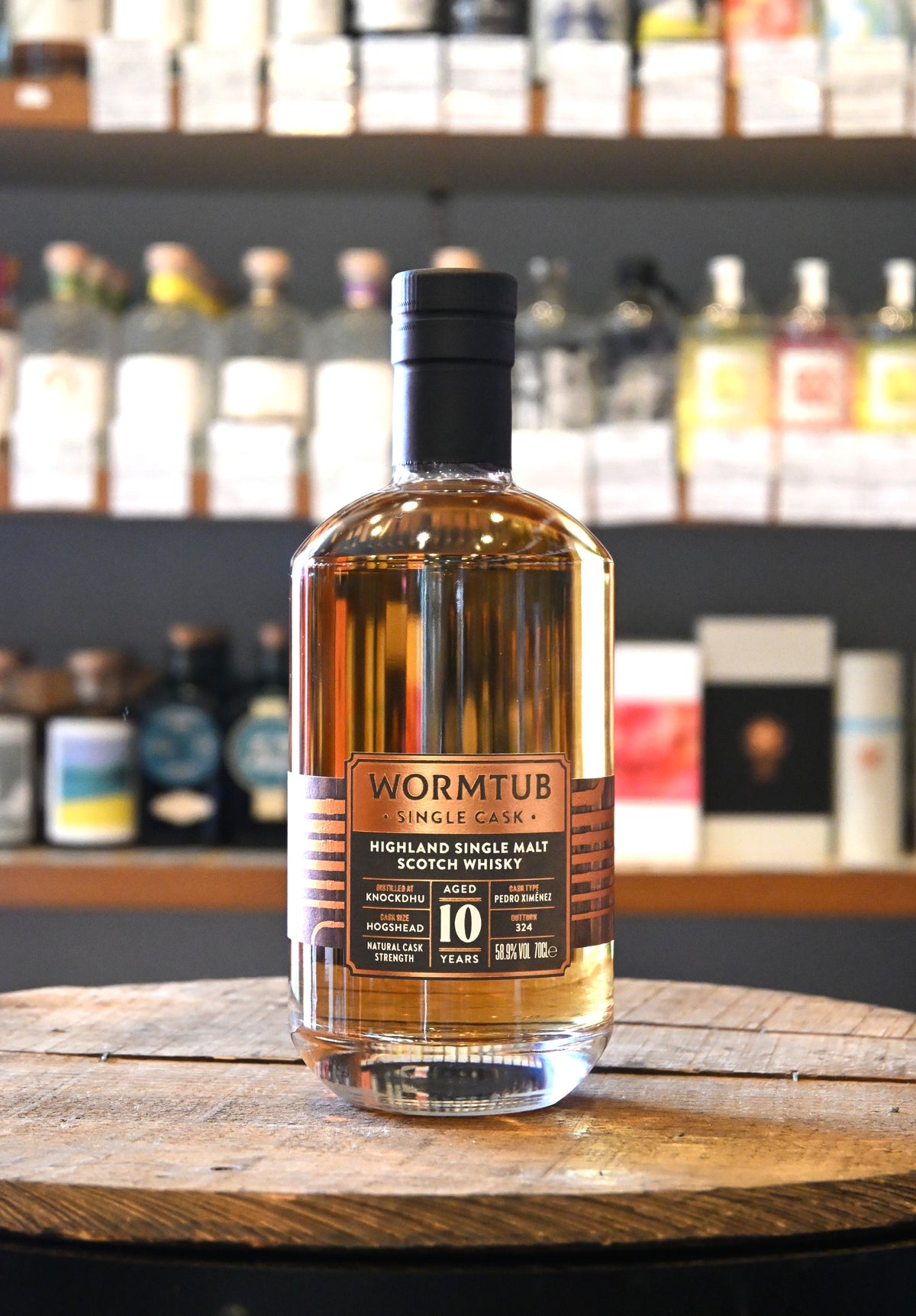 ワームタブ シングルカスク ノックドゥー 10年 worm tab single cask Knockdhu 10Y