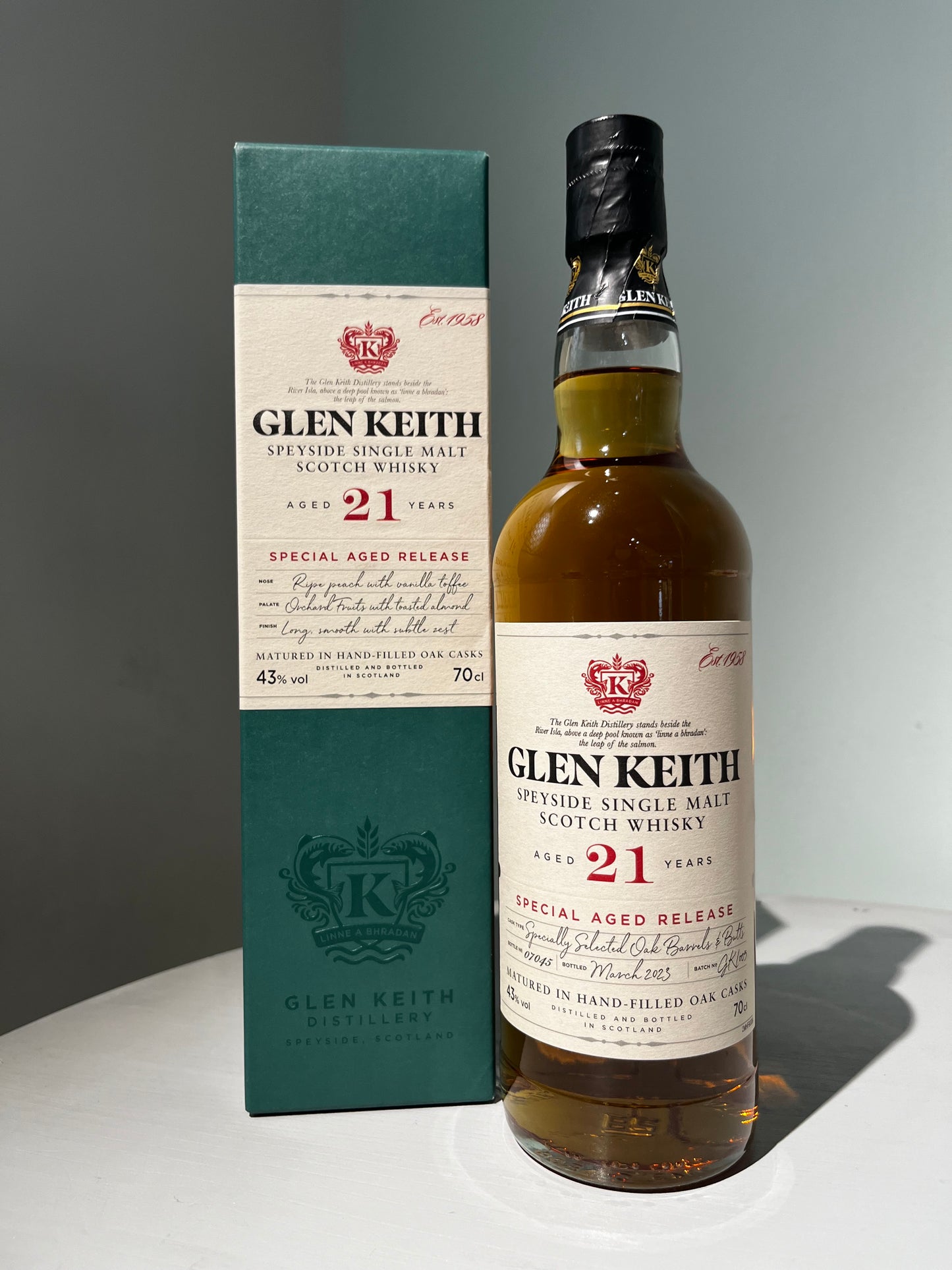 グレンキース 21年　GLEN KEITH AGED 21 YEARS