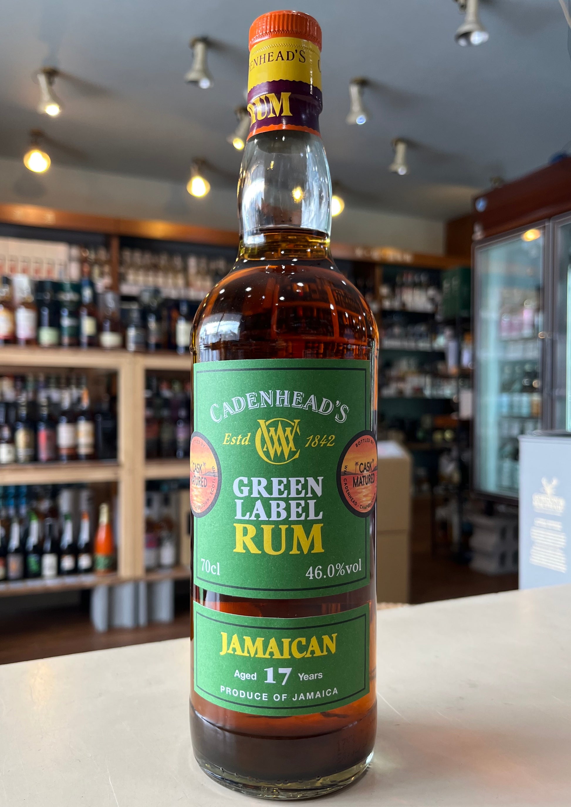 ケイデンヘッド グリーンラベル　ジャマイカン ラム 17年　CADENHEAD'S GREEN LABEL RUM JAMAICAN Aged 17 Years