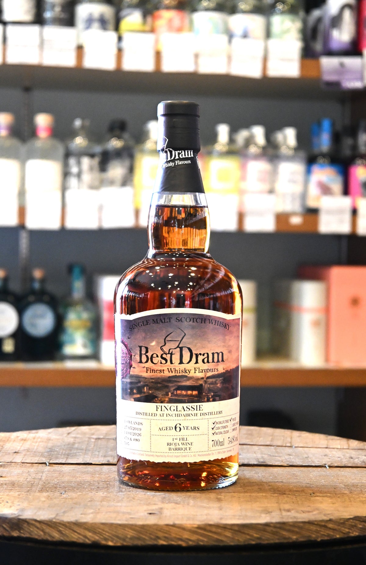 ベストドラム　フィングラッシー2020　6年　54.8%　700㎖ Best Dram Finglassie 2020 6yo 1st Fill Rioja Wine Barrique