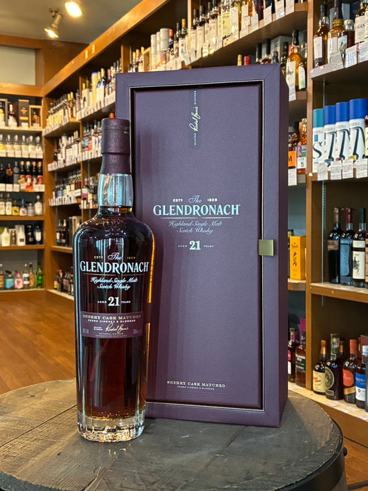 グレンドロナック21年　オロロソシェリーカスク＆ペドロヒメネスカスク　THE GLENDRONACH AGED 21 YEARS OLOROSO & PEDRO XIMINEZ