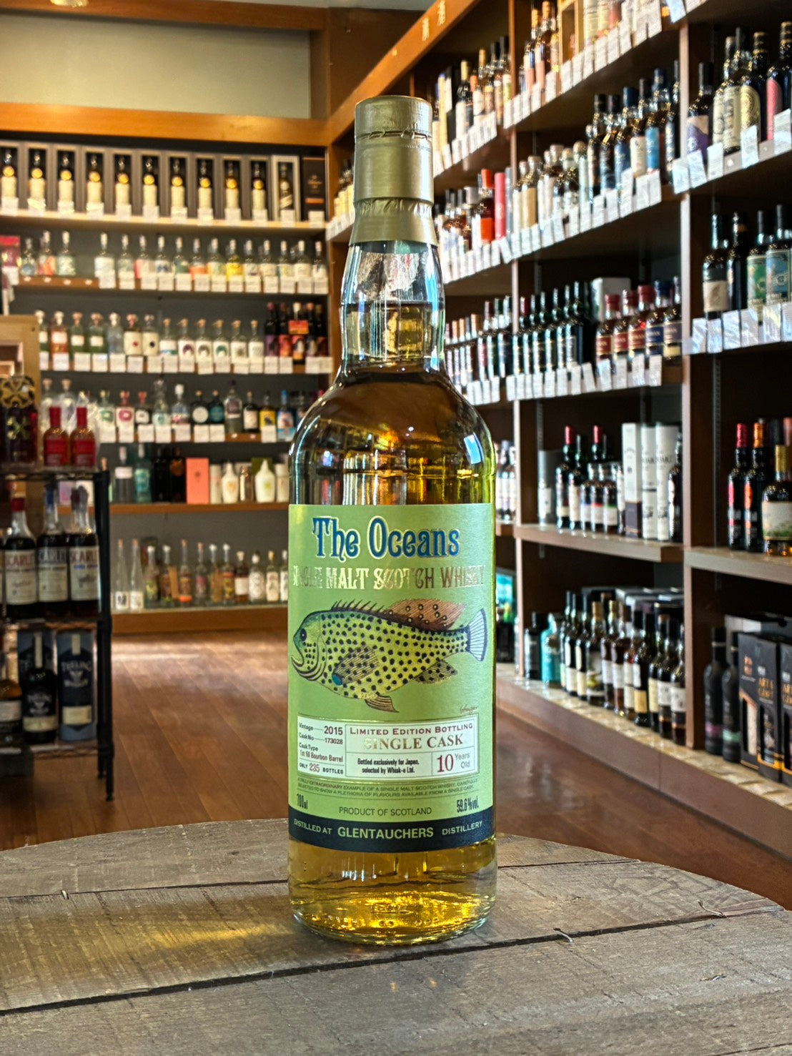 オーシャンズ　グレントファース2015 　1stフィルバーボンバレル　10年　The Oceans GLENTAUCHERS 2015 1st Fill Bourbon Barrel 10yo