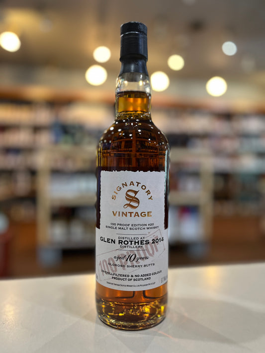 シグナトリー・ヴィンテージ 100プルーフシリーズ　グレンロセス 2014 10年 57.1% 　SIGNATORY VINTAGE 100PROOF  GLEN ROTHES AGED 10 YEARS