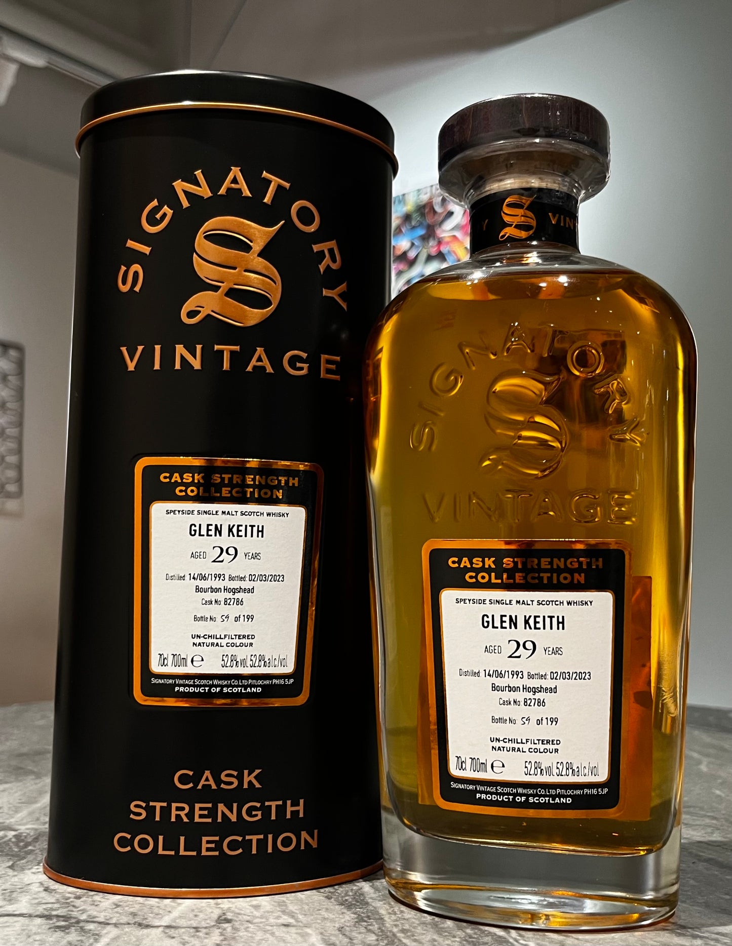 グレンキース　1993　27年　シグナトリーヴィンテージ カスクストレングス　GLEN KEITH AGED 29 YEARS　SIGNATORY VINTAGE CASK STRENGTH COLLECTION