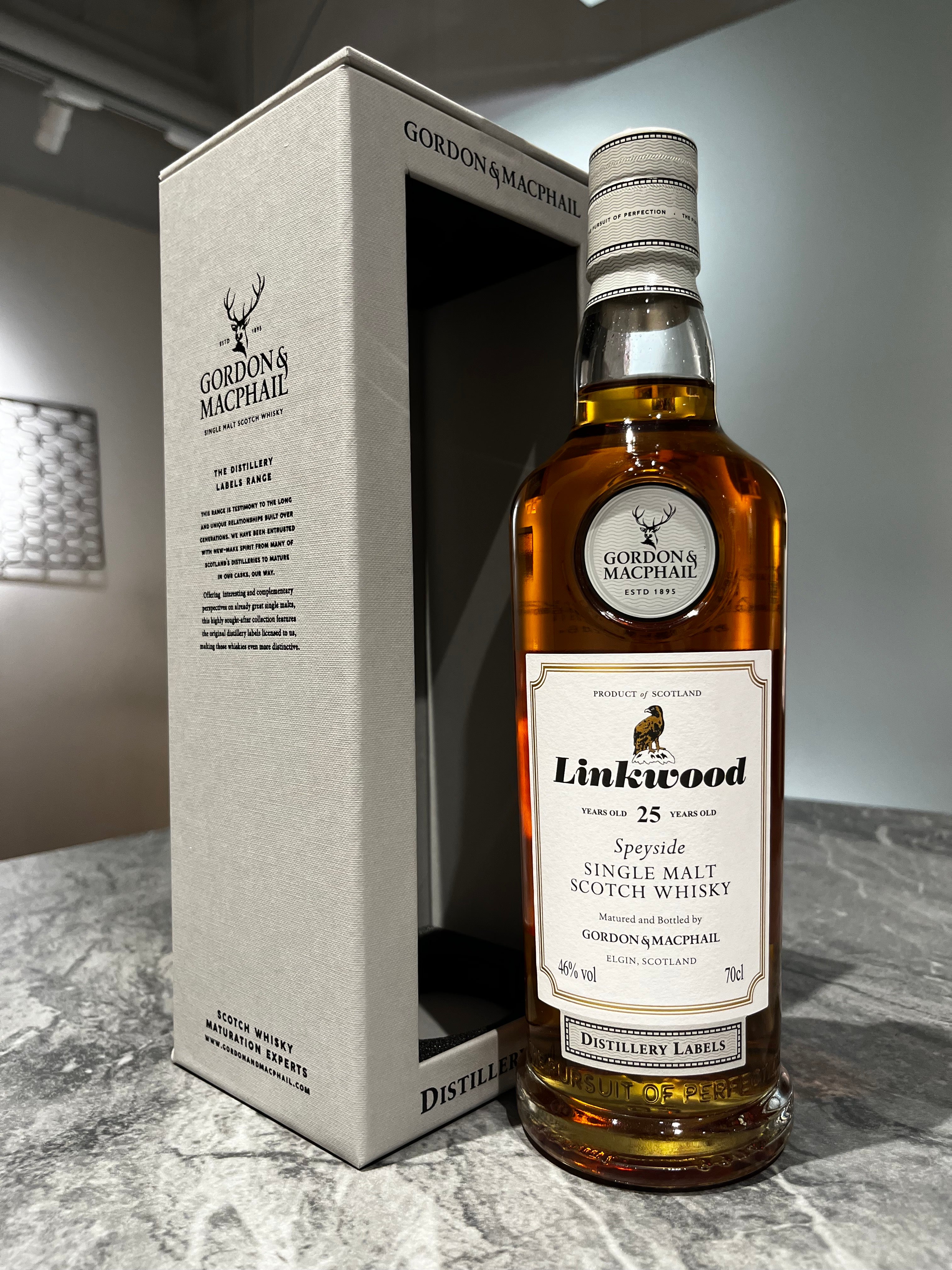 リンクウッド 25年 ゴードン＆マクファイル ディスティラリーラベル Linkwood 25YEARS GORDON＆MACPHAIL DI –  北海道根本商店