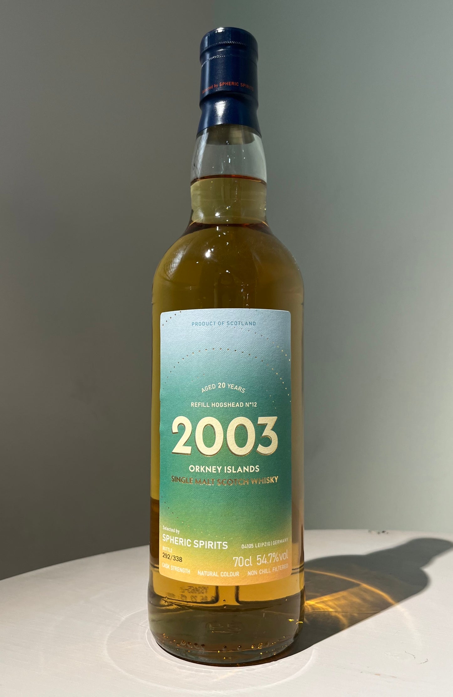 SHERIC SPIRITS  ORKNEY 2003 AGED 20YEARS REFILL HOGSHEAD スフェリックスピリッツ  オークニー 2003 20年 リフィルホグスヘッド