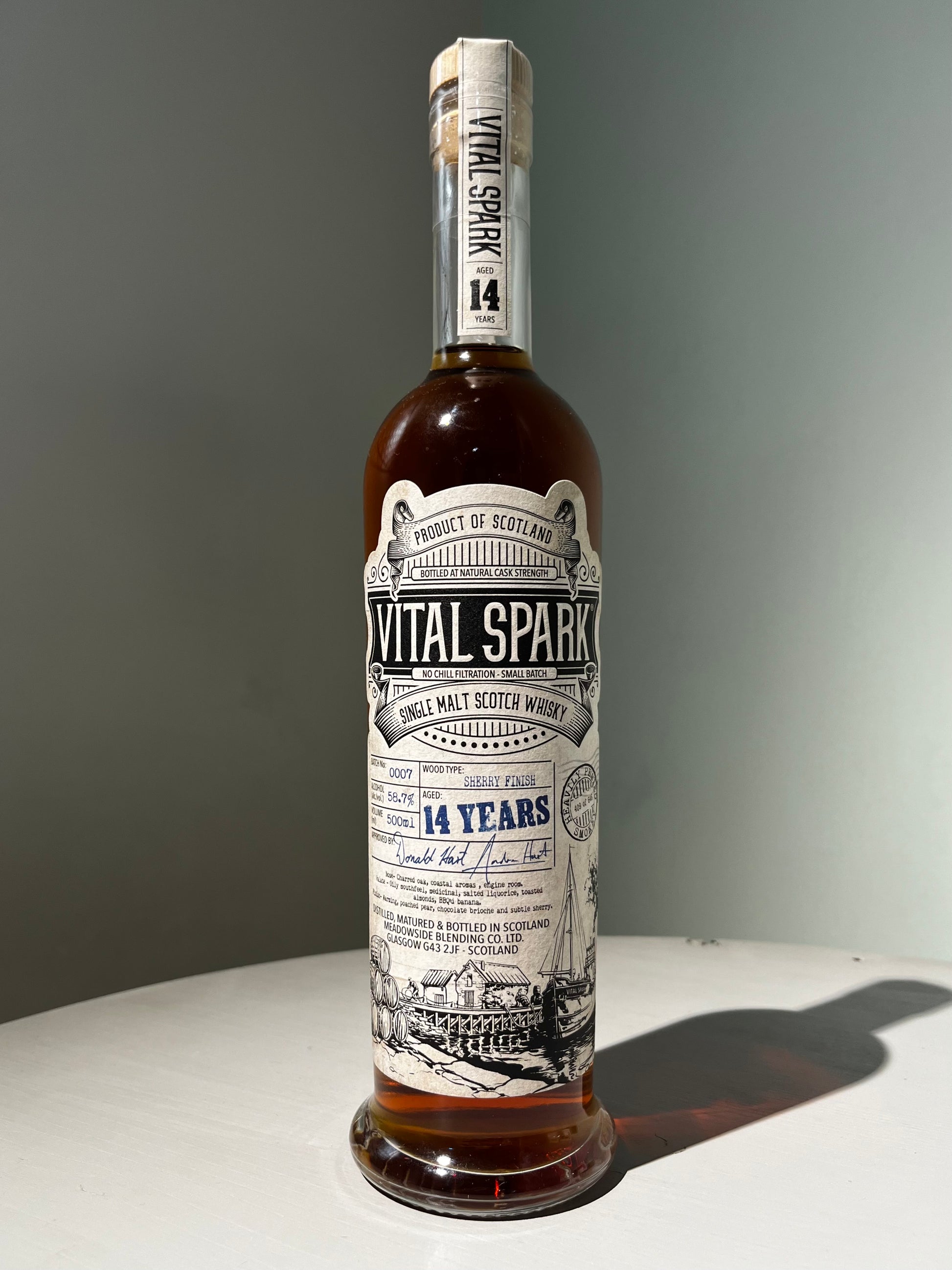 ヴァイタルスパーク 2009 14年 シェリー・フィニッシュ VITAL SPARK 2009 AGED 14 YEARS SHERRY 