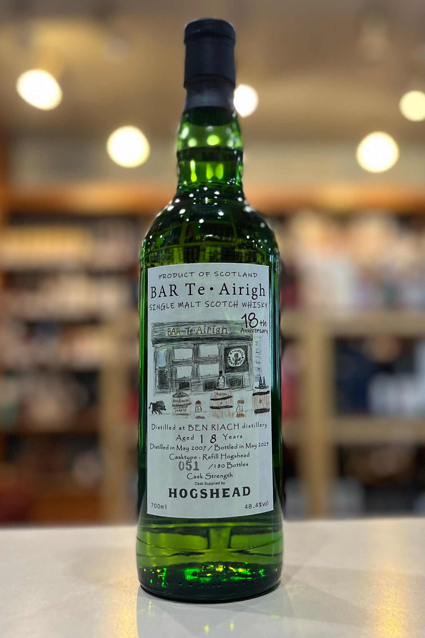 Benriach 2007 Aged 18 years Bar Te・Airigh 18th Anniversary 