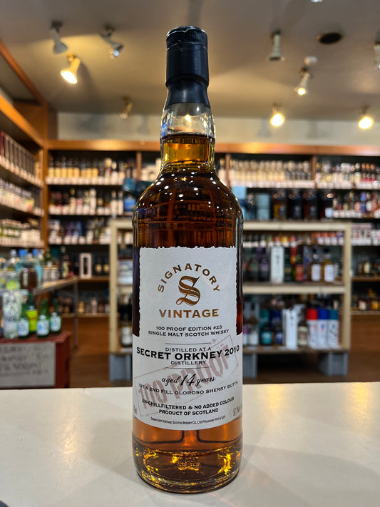 シグナトリー・ヴィンテージ 100プルーフシリーズ　シークレット・オークニー 2010 14年57.1%　SIGNATORY VINTAGE 100PROOF  SECRET ORKNEY AGED 14 YEARS