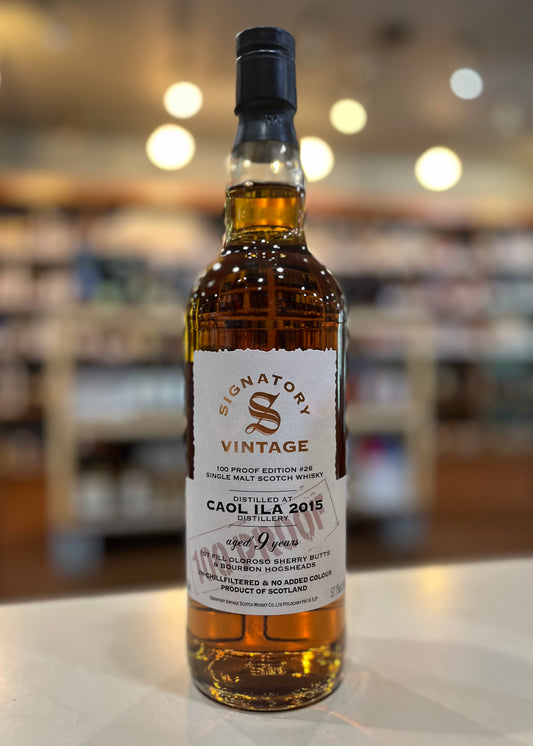 シグナトリー・ヴィンテージ　100プルーフシリーズ　カリラ 2015 9年 57.1%  　SIGNATORY VINTAGE 100PROOF CAOL ILA AGED 9 YEARS