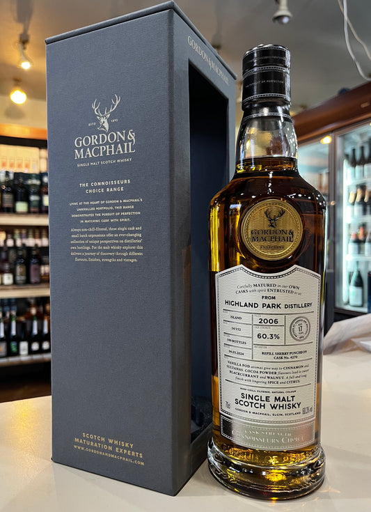 ハイランドパーク　2006　17年　ゴードンアンドマクファイル　コニサーズチョイス　カスクストレングス　GORDON & MACPAIL CONNOISSEURS CHOICE CASK STRENGTH HIGHLAND PARK AGED 17 YEARS 2006