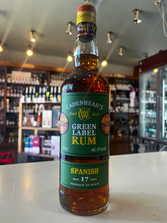 ケイデンヘッド グリーンラベル　スパニッシュラム 17年　CADENHEAD'S GREEN LABEL RUM SPANISH Aged 17 Years