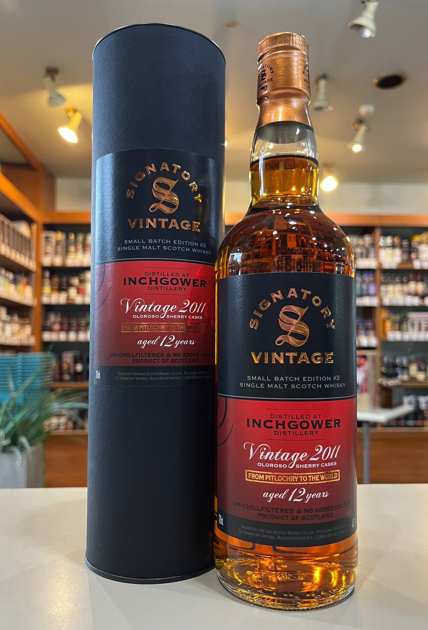 インチガワー 2011　12年　スモールバッチ　シグナトリーヴィンテージ　 INCHGOWER 2011  aged 12   years SMALL BATCH SIGNATORY VINTAGE