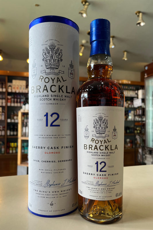 ROYAL BRACKLA AGED 12 YEARS SHERRY CASK FINISH HIGHLAND SINGLE MALT SCOTCH WHISKY ロイヤル ブラックラ 12年 シェリーカスク フィニッシュ ハイランド シングルモルト スコッチウイスキー