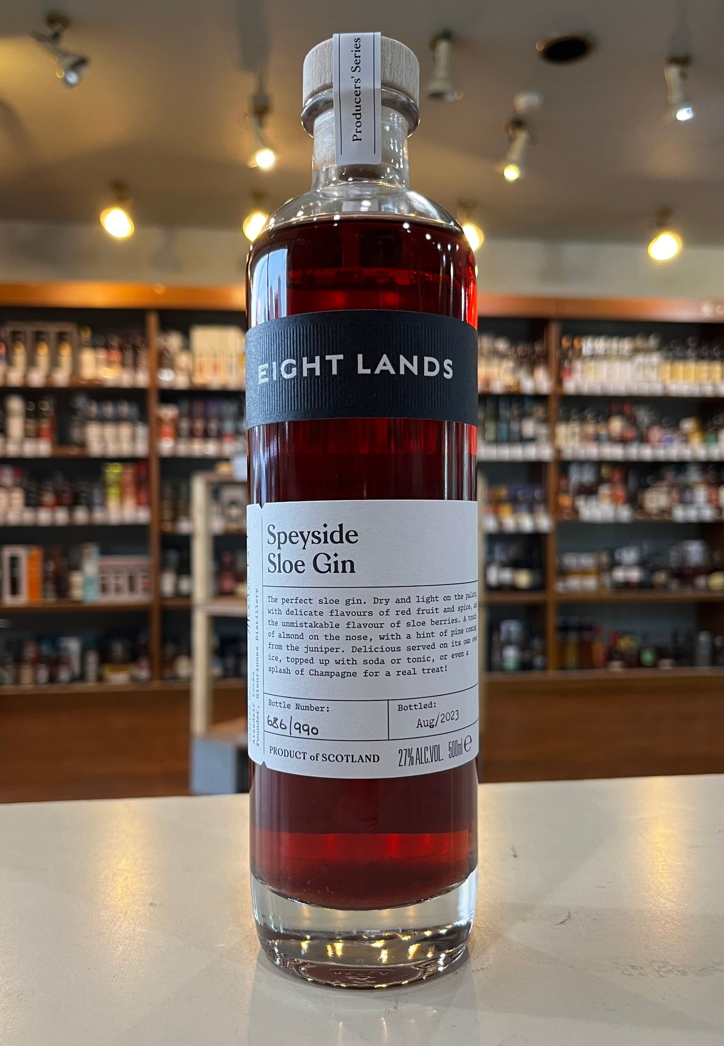 エイトランズプロデューサーズシリーズ　スペイサイド　スロージン　EIGHT LANDS Producer`s Series Speyside Sloe Gin