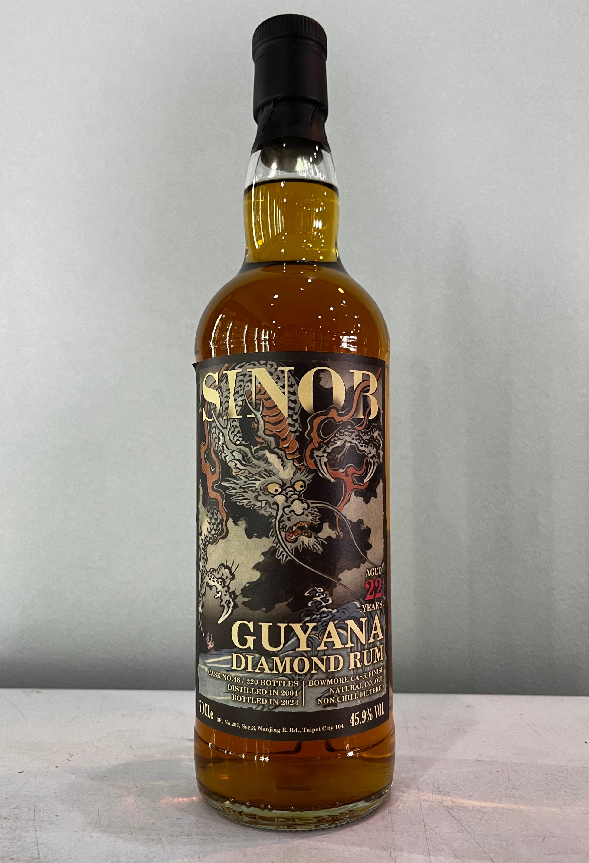 SINOB Guyana Rum 2001 22yo  Port Mourant Still　シノブ　ガイアナラム　22年