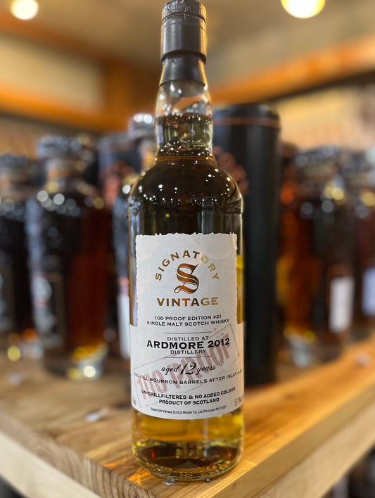 シグナトリー・ヴィンテージ 100プルーフシリーズ　アードモア 2012 12年 57.1%　SIGNATORY VINTAGE 100PROOF  ARDMORE AGED 12 YEARS