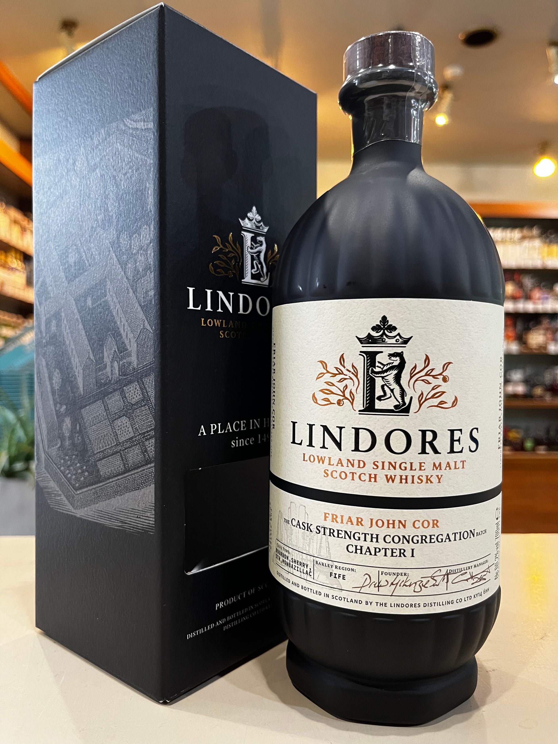 リンドーズ　シングルモルト フライアー ジョン コー チャプター1　LINDORES SINGLE MALT FRIAR JOHN COR CHAPTER Ⅰ