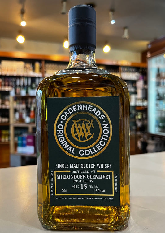 CADENHEAD ORIGINAL COLLECTION MILTONDUFF GLENLIVET AGED 15 YEARS ケイデンヘッド　オリジナルコレクション　ミルトンダフ　15年