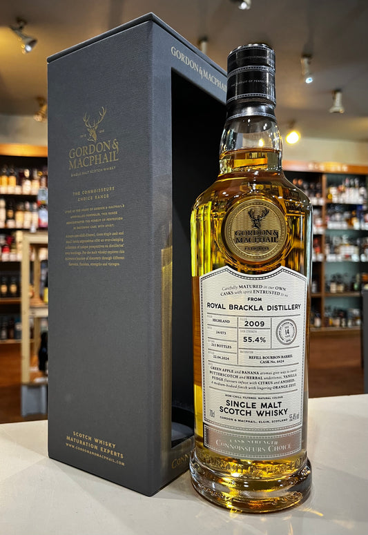 GORDON & MACPAIL CONNOISSEURS CHOICE CASK STRENGTH ROYAL BRACKLA AGED 14 YEARS 2009 G&M コニサーズチョイス カスクストレングス　ロイヤルブラックラ 14年 2009　