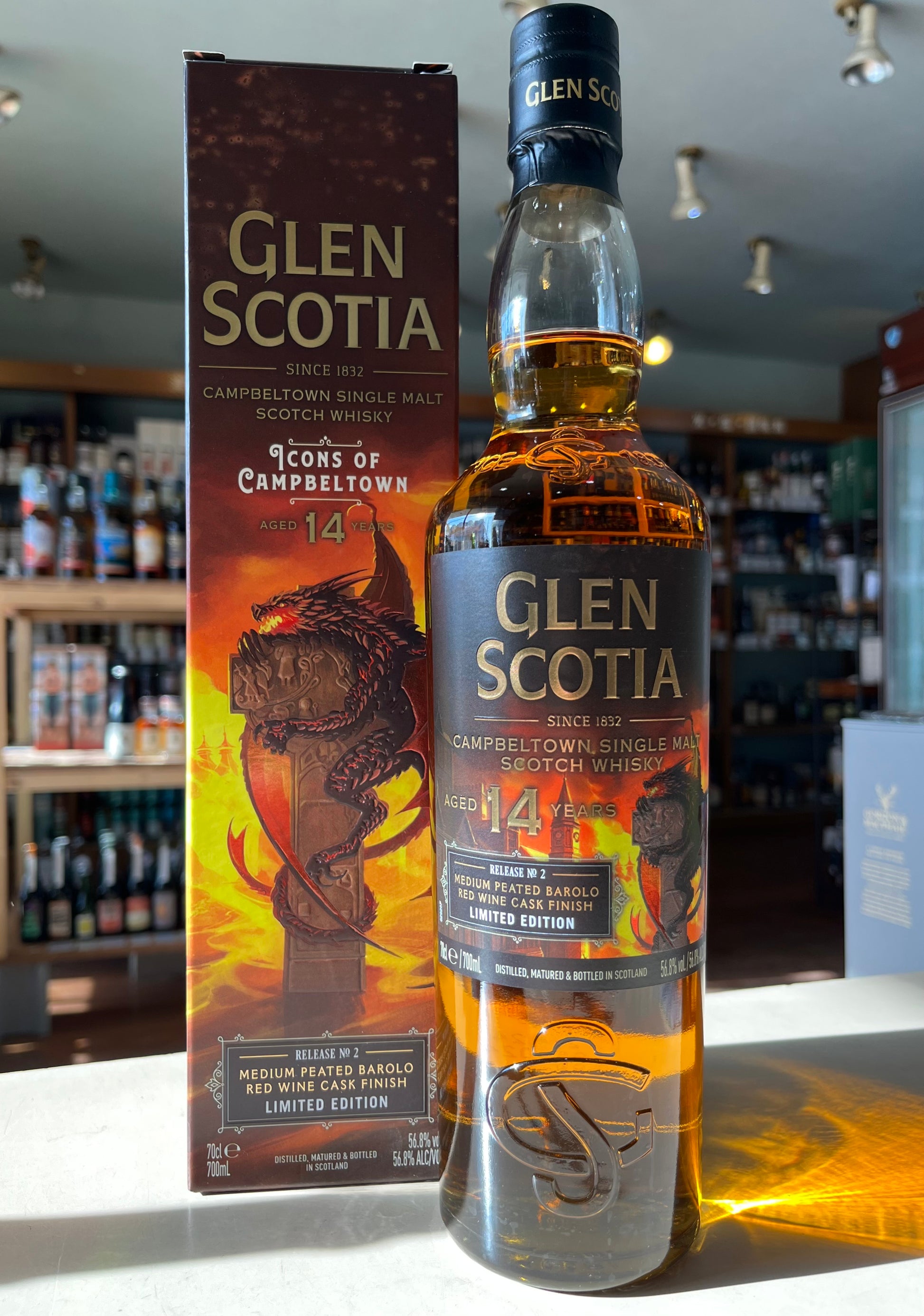 グレンスコシア 14年 アイコンズ・オブ・キャンベルタウン No.2 ドラゴン　GLEN SCOTIA AGED 14 YEARS ICONS OF CAMPBELTOWN RELEASE No.2