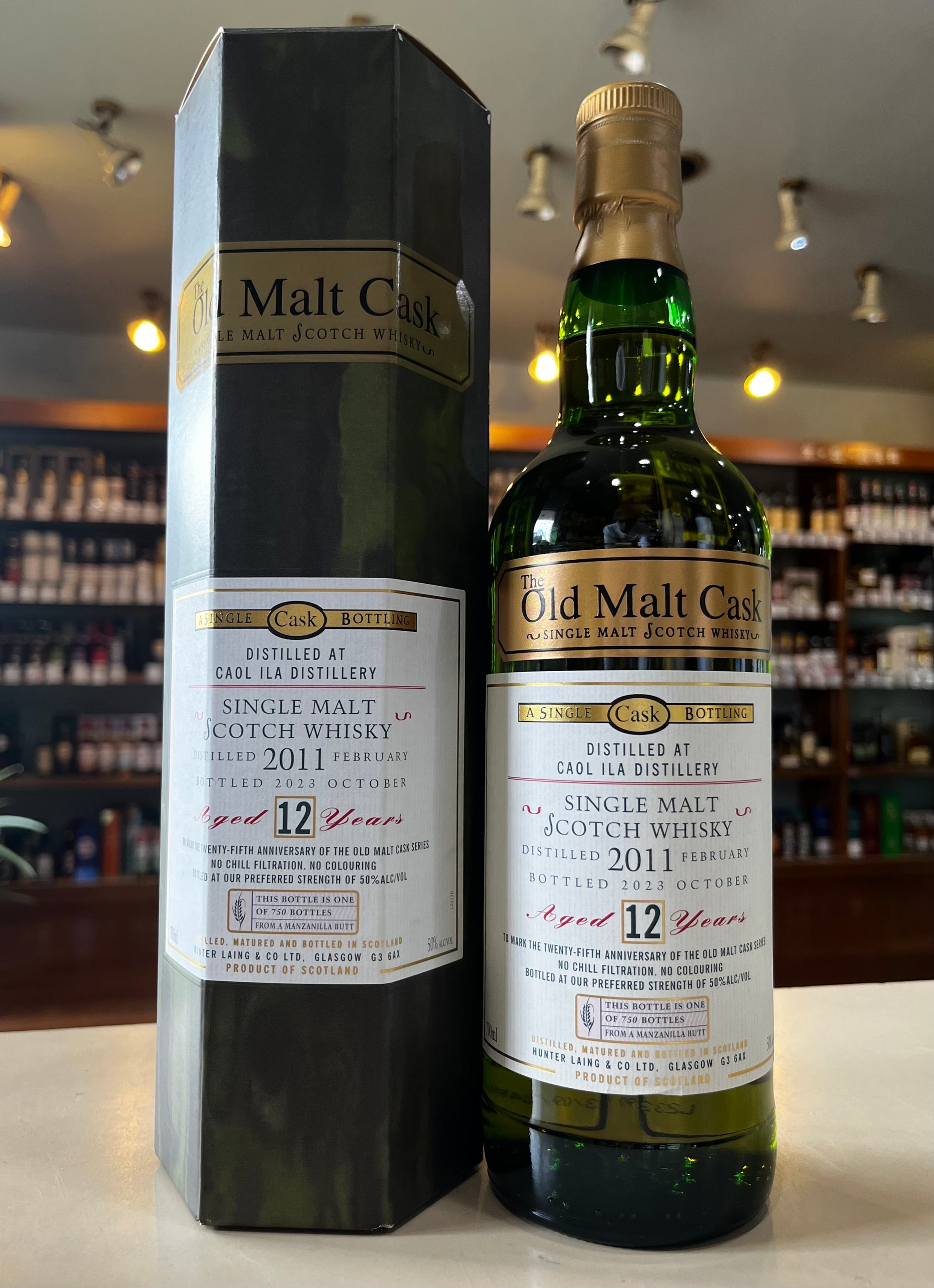 カリラ  2011　12年　/ ハンターレイン オールド・モルト・カスク 25周年記念 CAOL ILA 2011  Aged 14 Years　The Old Malt Cask 25 Anniversary