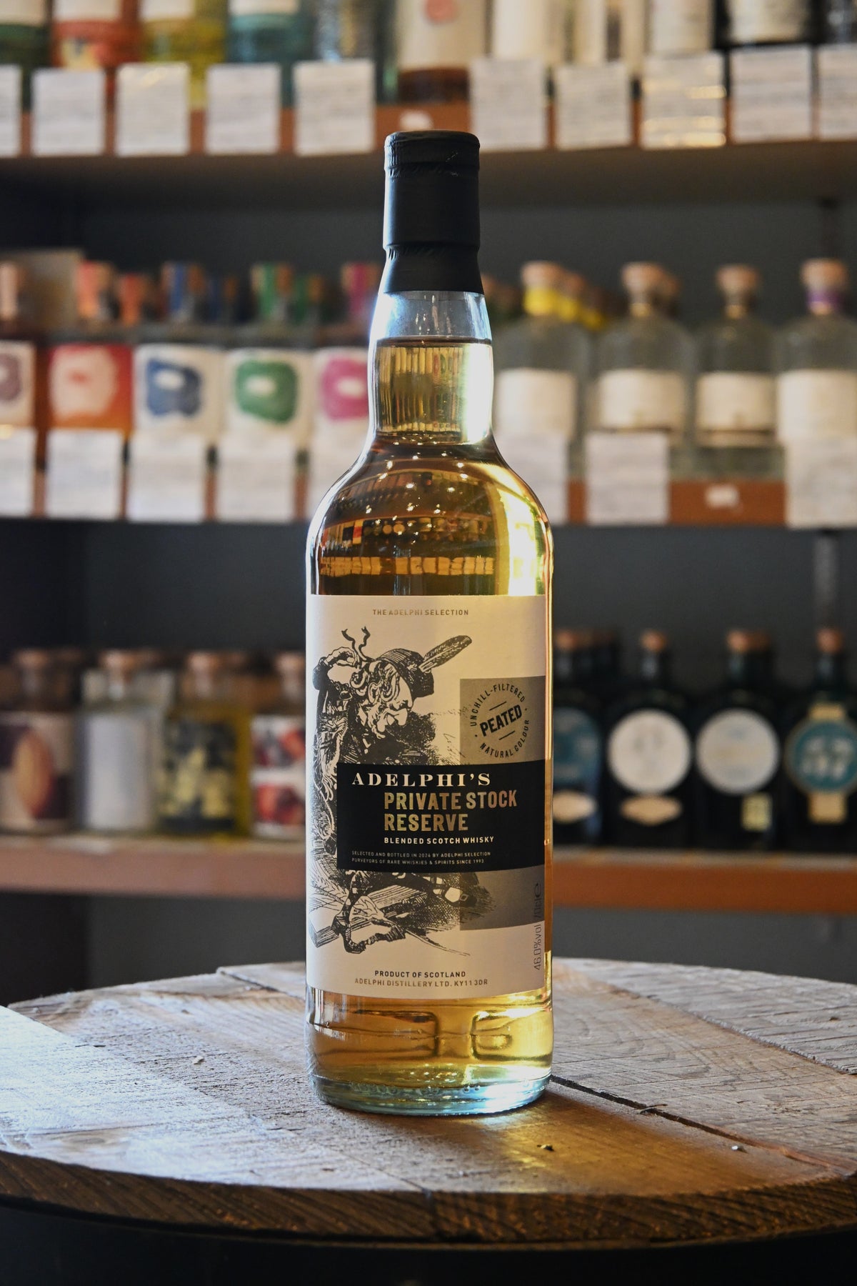アデルフィ プライベートストックリザーブ ピーテッドブレンデッドウイスキー Adelphi Private Stock Reserve Blend Peated