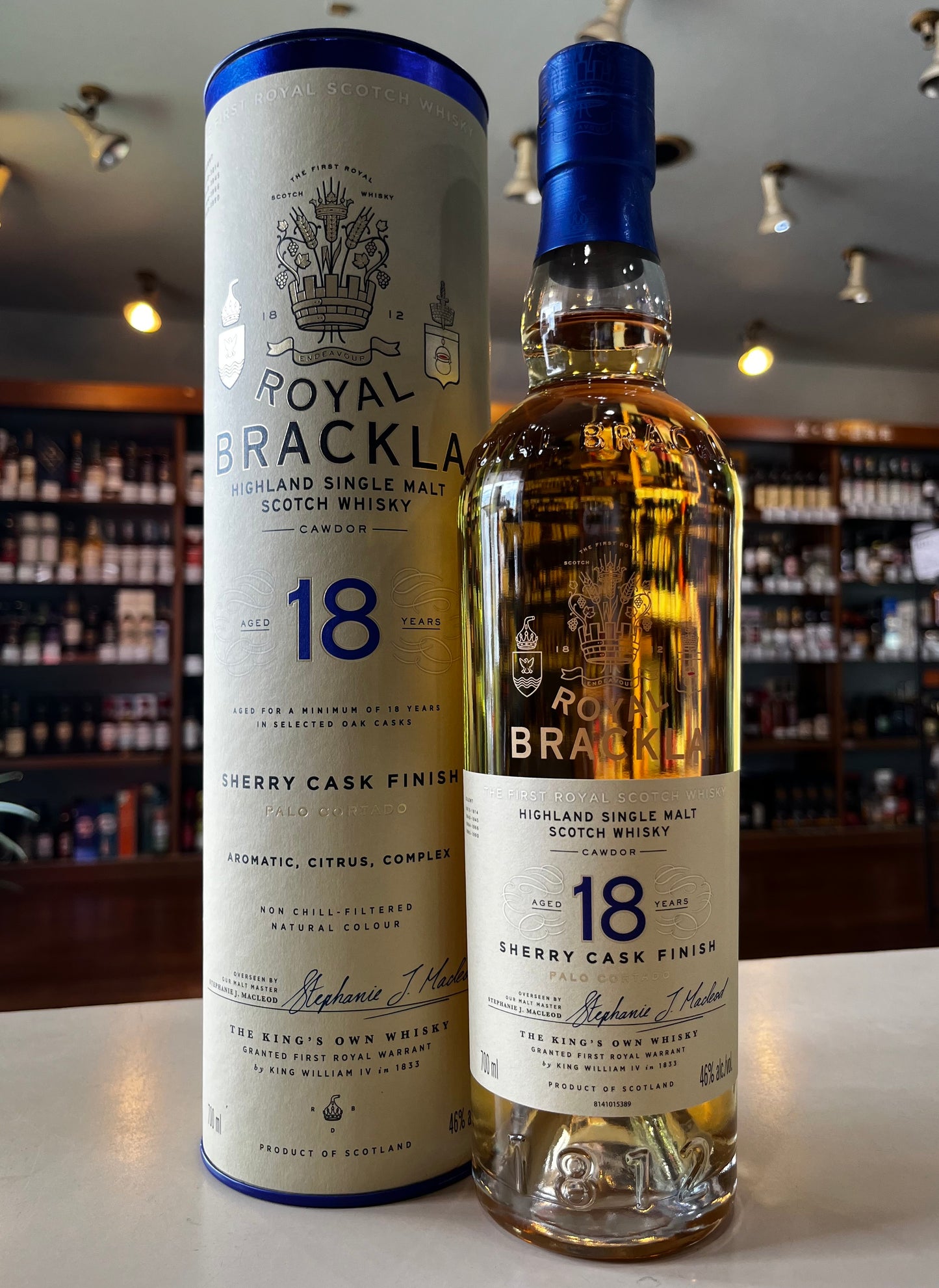 ROYAL BRACKLA AGED 18 YEARS SHERRY CASK FINISH HIGHLAND SINGLE MALT SCOTCH WHISKY ロイヤル ブラックラ 18年 シェリーカスク フィニッシュ ハイランド シングルモルト スコッチウイスキー