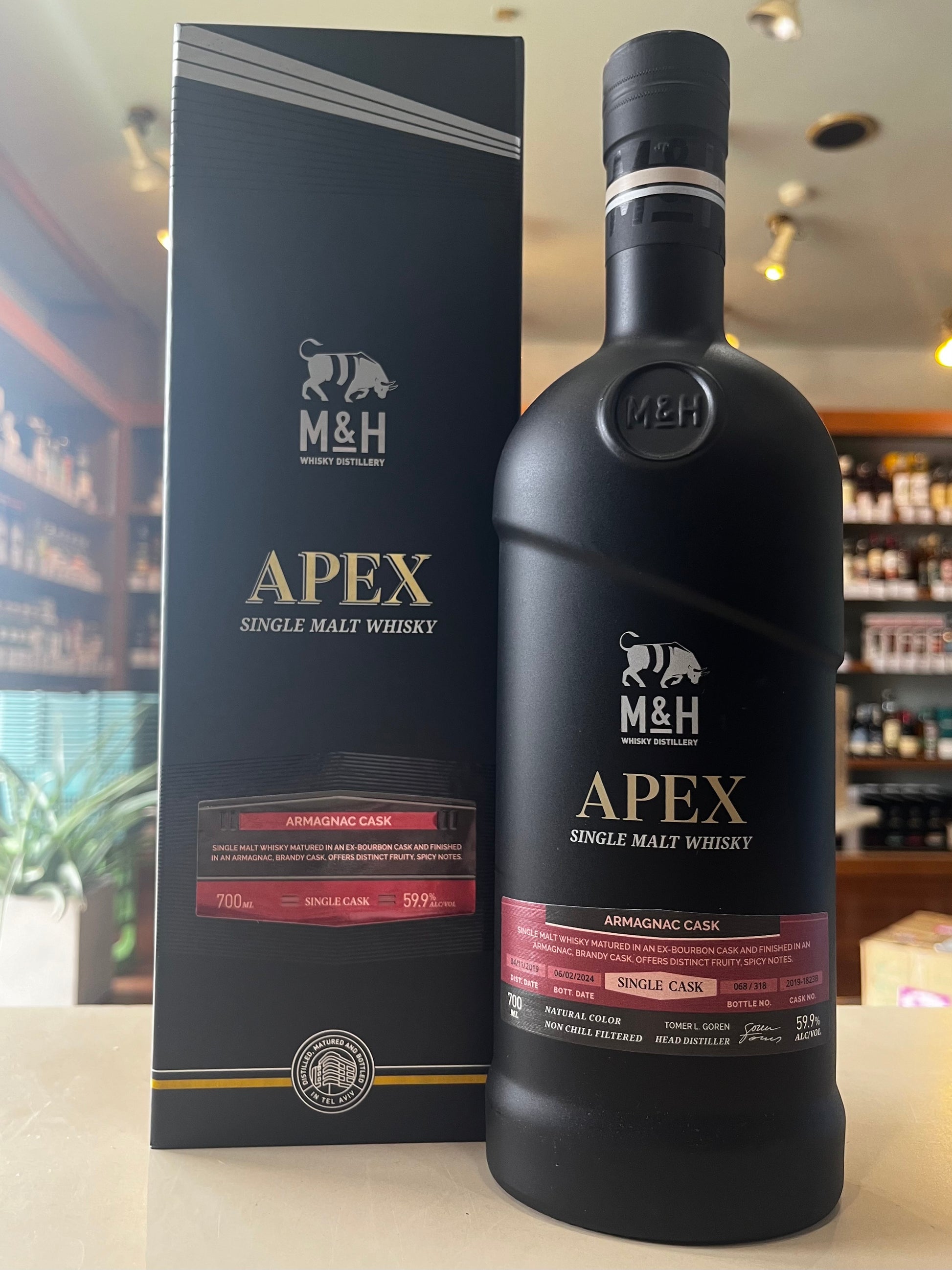 M&H APEX SINGLE CASK ARMAGNAC CASK ミルクアンドハニー　エイペックス　シングルカスク　バーボン樽熟成+アルマニャック樽フィニッシュ