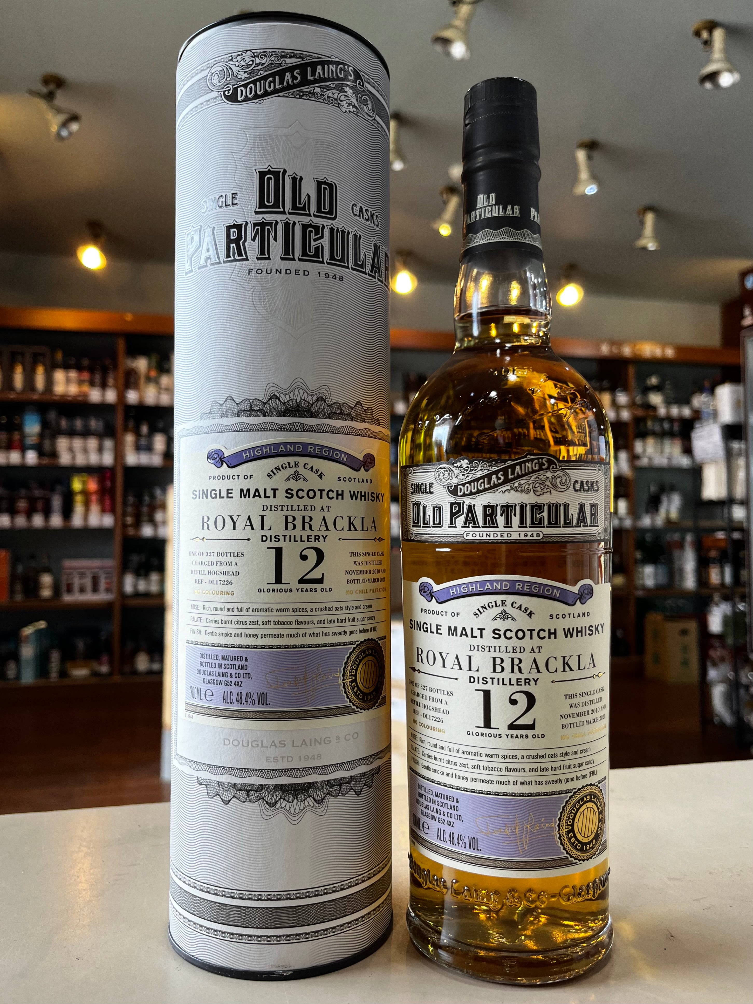 OLD PARTICULAR ROYAL BRACKLA 12 YEARS OLD ダグラスレイン オールド 