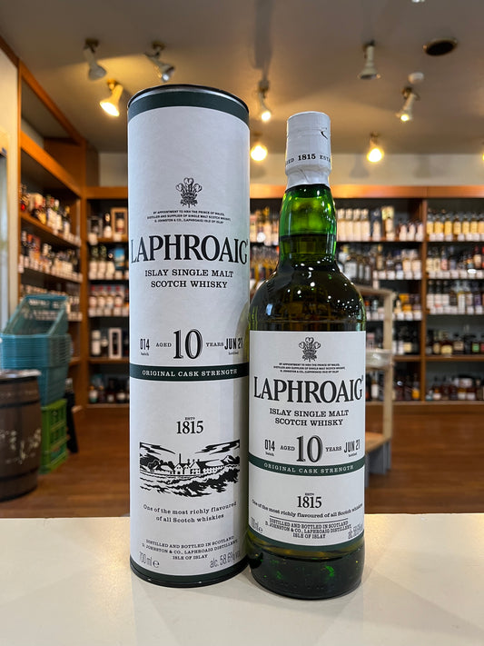 ラフロイグ　10年　カスクストレングス　バッチ14  LAPHROAIG AGED 10 YEARS CASK STRENGTH batch014