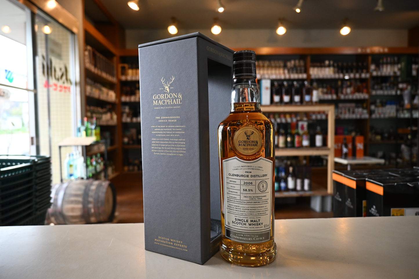 グレンバーギー 2006 18年 / ゴードン＆マクファイル コニサーズチョイス カスクストレングス FOR JIS　GORDON & MACPAIL  AGED 18 YEARS GLENBURGIE  CONNOISSEURS CHOICE  CASK STRENGTH