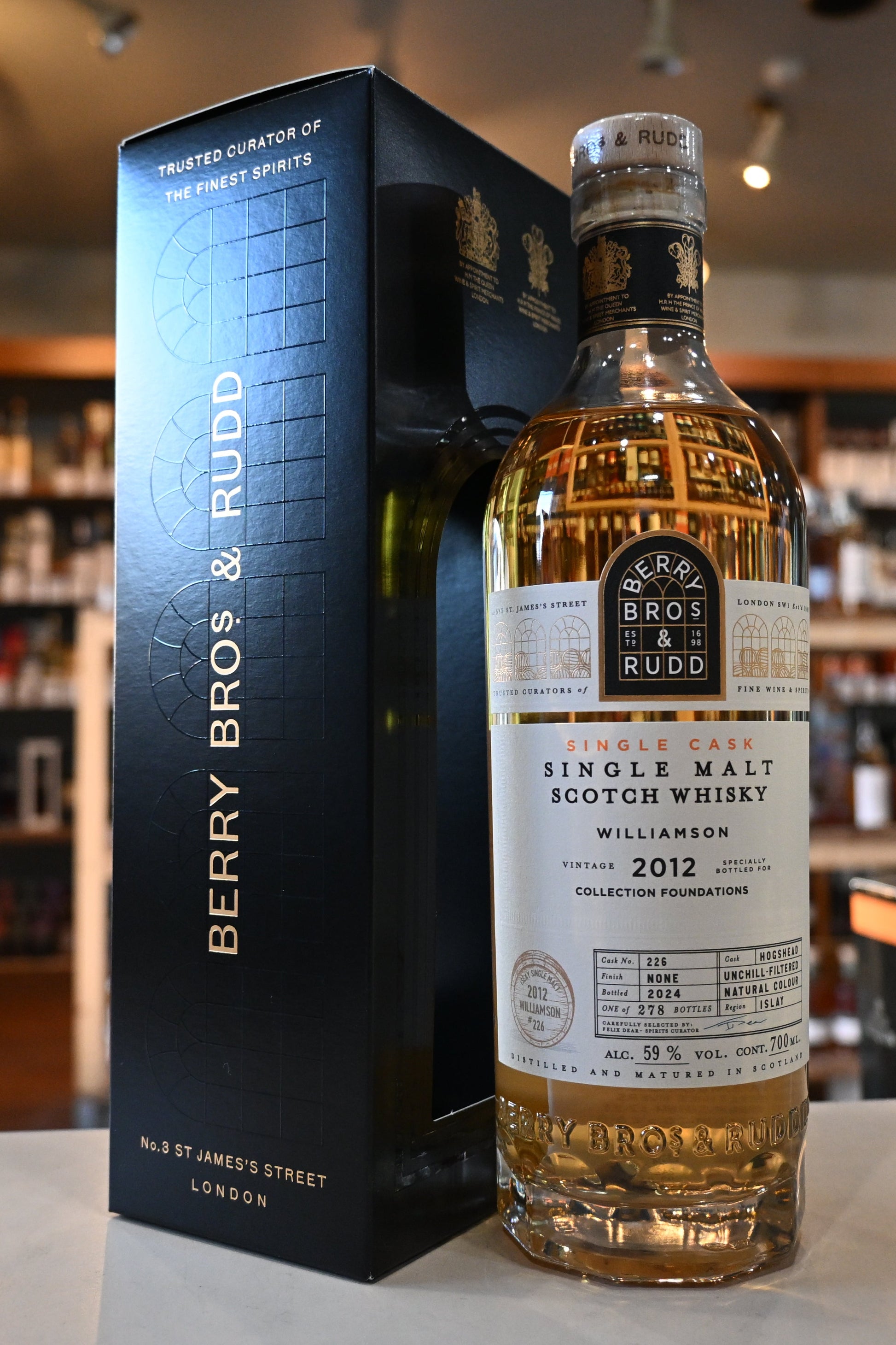 ラ・メゾン・ド・ウイスキー　ベリーブラザーズ＆ラッド社　ウィリアムソン2012　12年　WILLIAMSON 2012 12yo  La Maison du Whisky BERRY BROs & RUDD