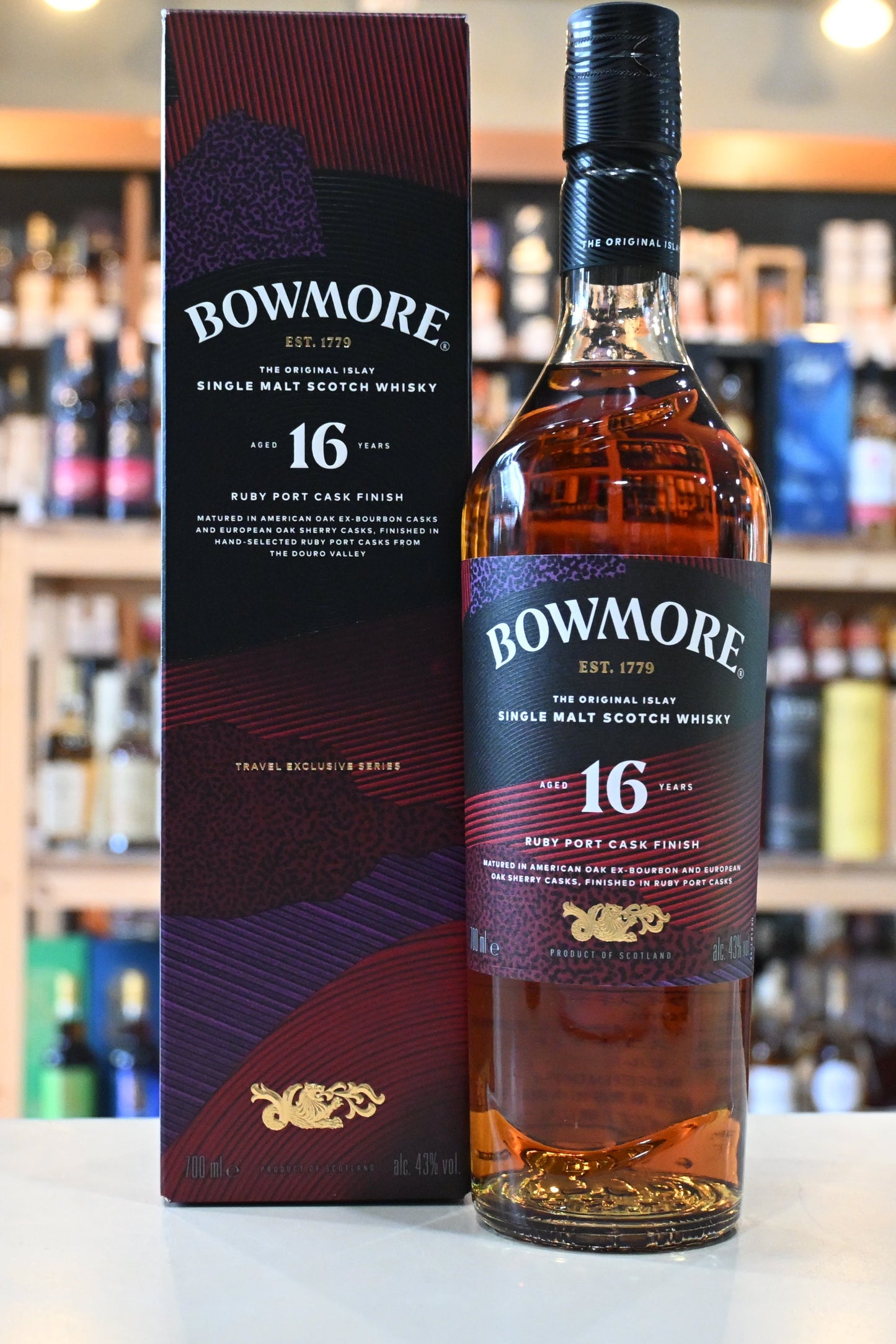 ボウモア16年 ルビーポートカスクフィニッシュ Bowmore 16 y.o. Ruby Port Cask Finish