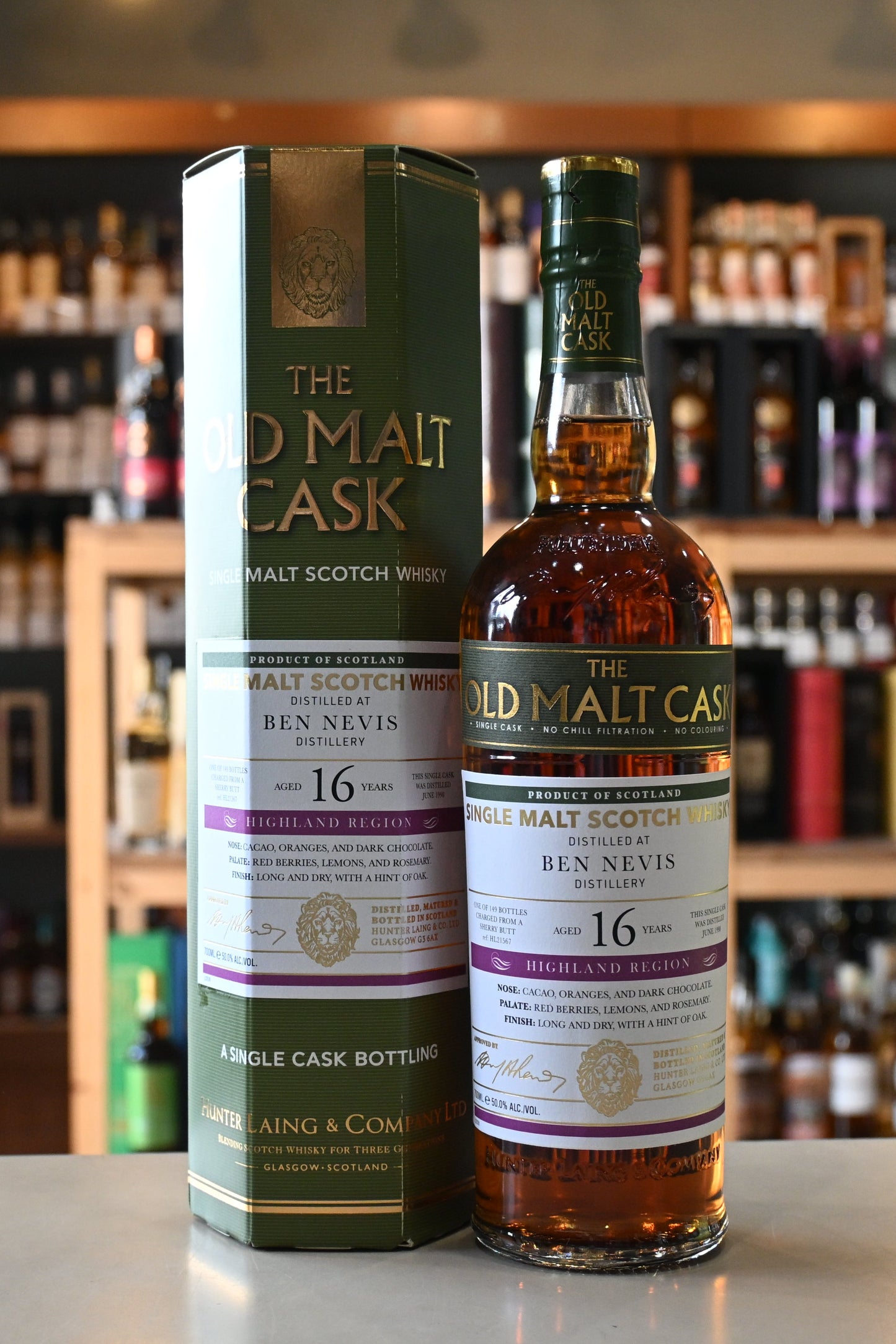 ベンネビス 1998 16年 シェリー / ハンターレイン オールド・モルト・カスク BEN NEVIS 1998 AGED 16 YEARS THE OLD MALT CASK