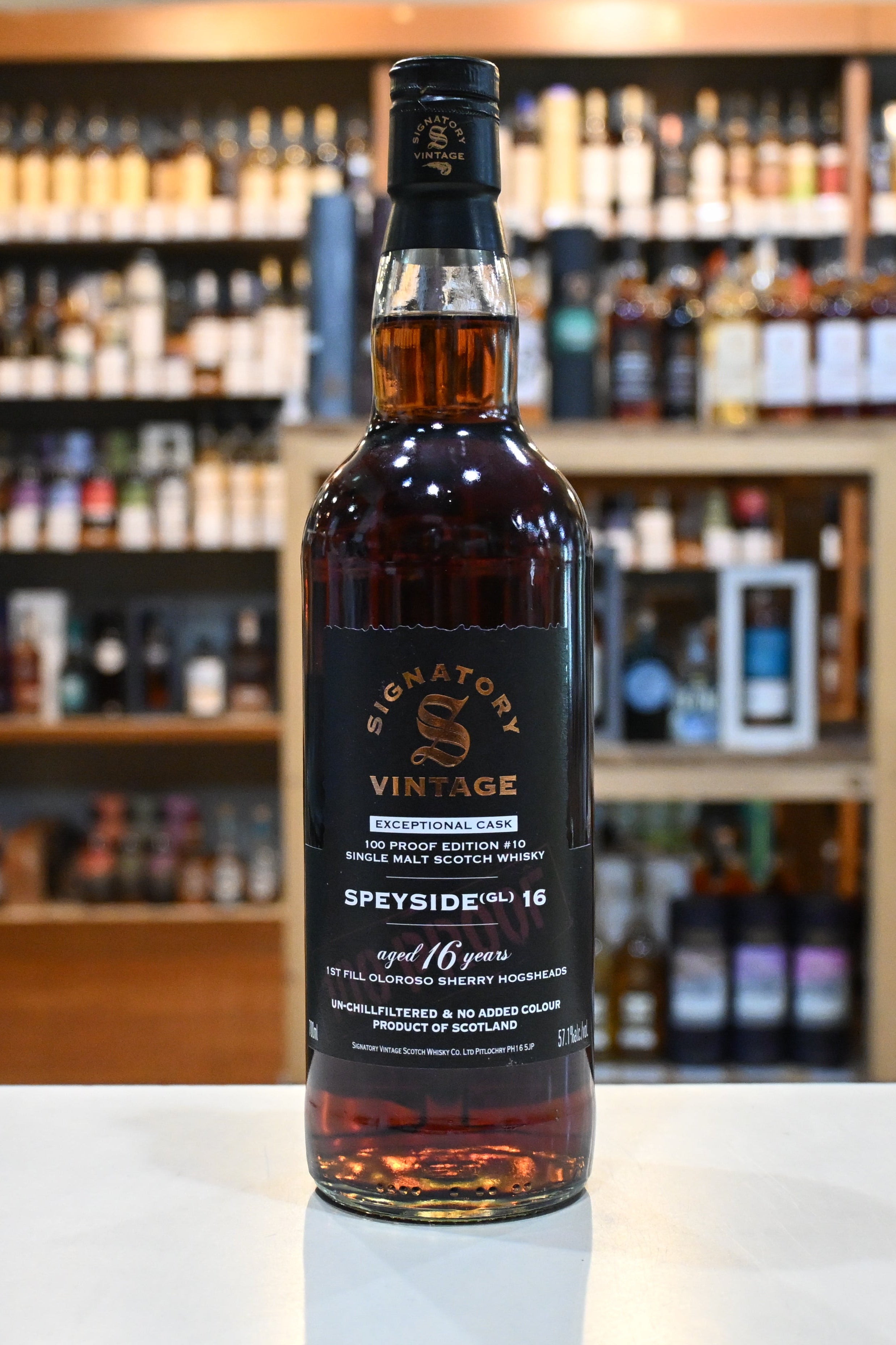 シグナトリー「スペイサイド（GL）16年」100プルーフ ウィスキー_スペイサイド／SIGNATORY VINTAGE 100 PROOF EDITION