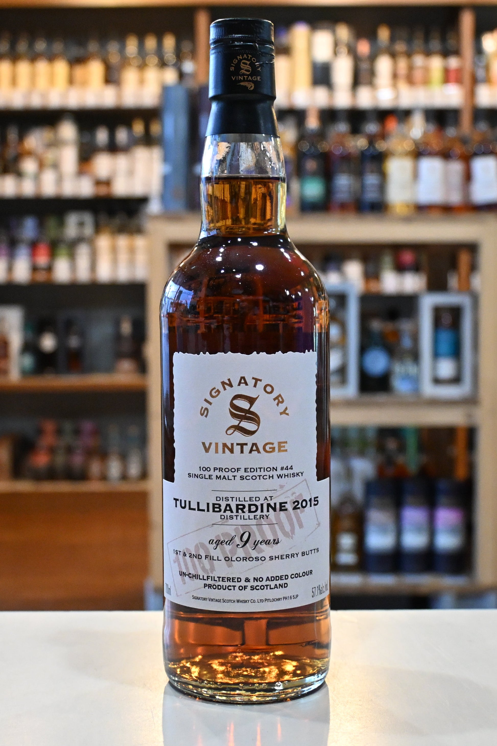 シグナトリー・ヴィンテージ 100プルーフ タリバーディン 9年 2015  Signatory Vintage 100 Proof TULLIBARDINE 2015 9yo