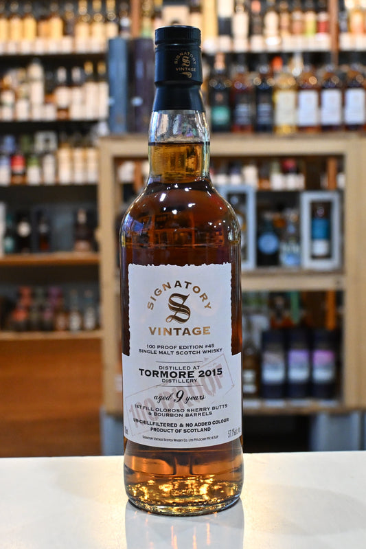 シグナトリー・ヴィンテージ 100プルーフ トーモア 9年 2015  Signatory Vintage 100 Proof TORMORE 2015 9yo