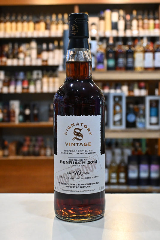 シグナトリー・ヴィンテージ 100プルーフ ベンリアック 2014  Signatory Vintage 100 Proof BENRIACH 2014 10yo