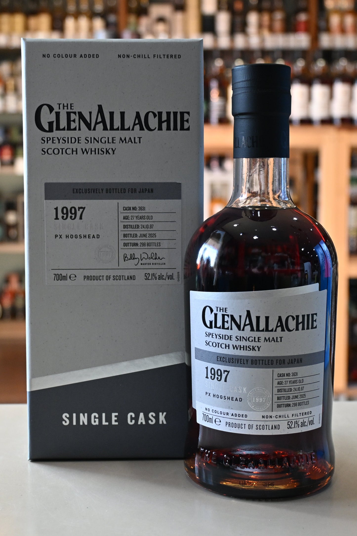 グレンアラヒー1997　PXシェリーホグスヘッド　THE GLENALLACHIE 1997 SINGLE CASK PX HOGSHEAD EXCLUSIVELY BOTTLED FOR JAPAN
