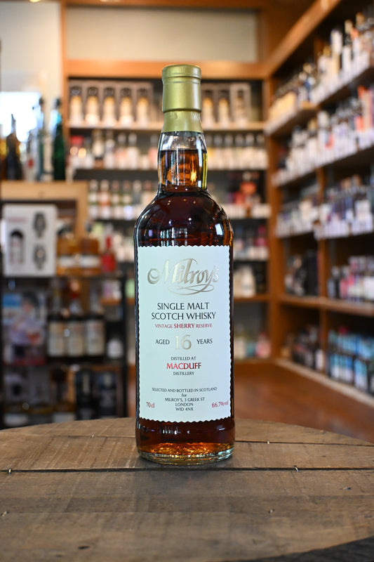 ミルロイズ ヴィンテージシェリーリザーブ マクダフ 16年　Milroy’s Vintage Sherry Reserve MACDUFF 16yo