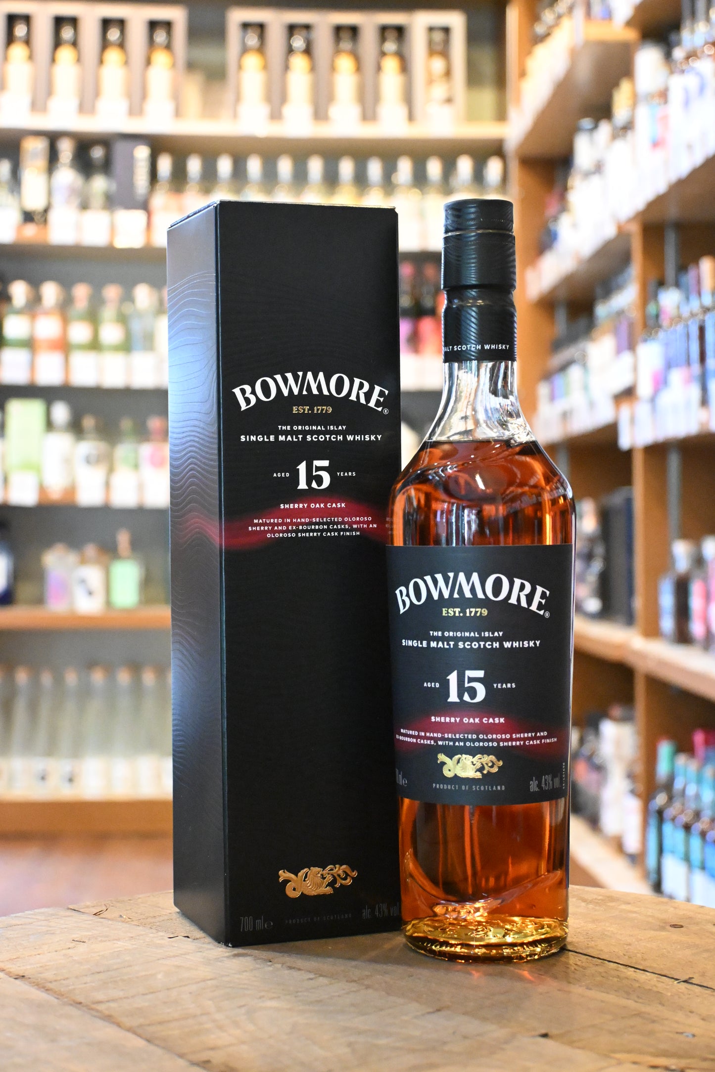 ボウモア 15年 シェリーカスク　BOWMORE AGED 15 YEARS SHERRY OAK CASK