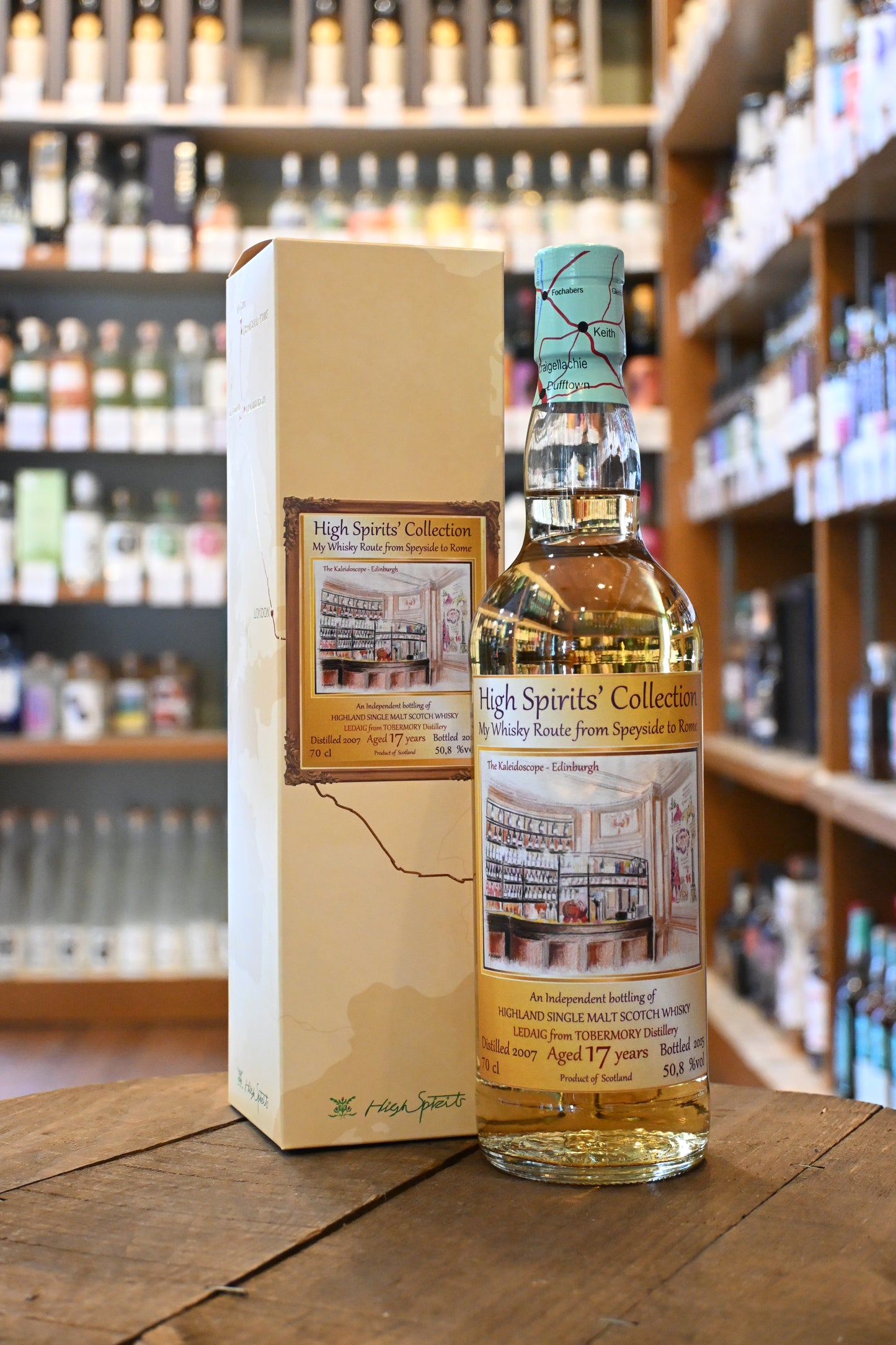 レダイグ（トバモリー） 17年 2007 ハイスピリッツコレクション マイウイスキールート　LEDAIG from TOBERMORY Aged 17 Years 2007 High Spirits Collection My Whisky Route