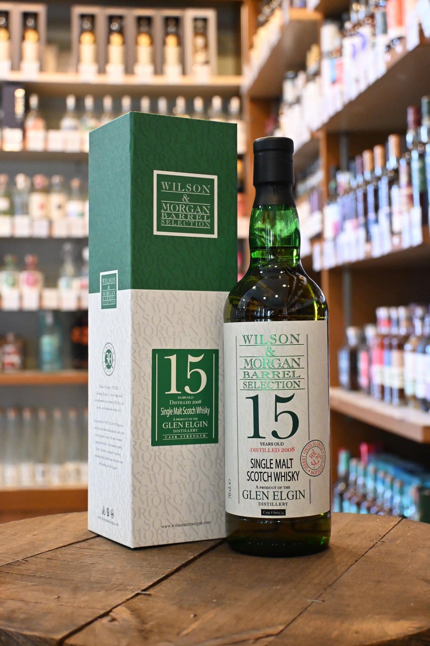 ウィルソン＆モーガン バレルセレクション グレンエルギン 2008  15年　WILSON&MORGAN BARREL SELECTION GLEN ELGIN 2008 Aged 15 Years